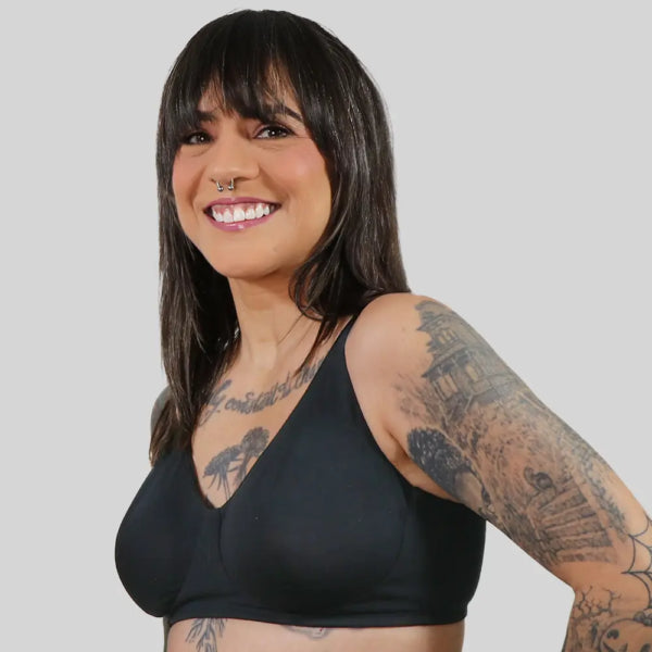 122 Classic Cotton Bra - Onyx