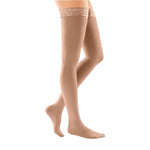 mediven comfort 15-20 mmHG thigh high w/ lace top band closed toe compression stocking