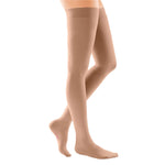mediven comfort 30-40 mmHG thigh high w/ beaded top band closed toe compression stocking