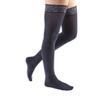 mediven comfort 15-20 mmHG thigh high w/ lace top band closed toe compression stocking
