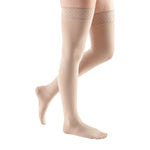 mediven comfort 15-20 mmHG thigh high w/ lace top band closed toe compression stocking